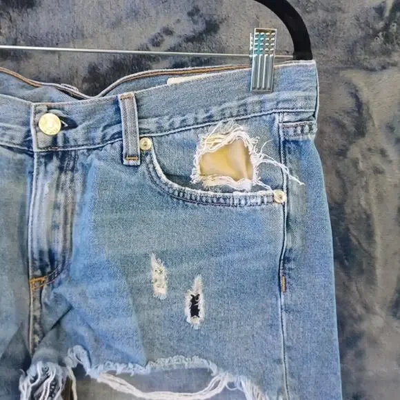 Rag & Bone Winnie Cut Off Denim Shorts - Size 27 - Picture 2 of 6